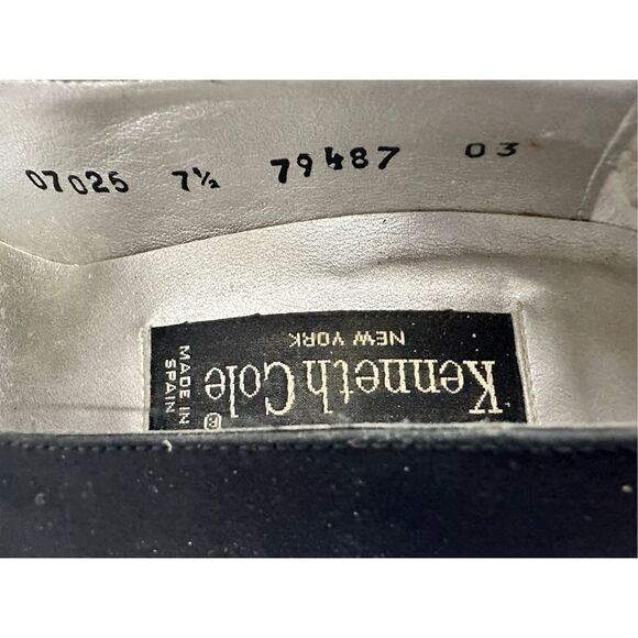 Kenneth Cole New York Y2K 90s ‘s Black Fabric Pumps Excellent Condition - Picture 7 of 12